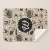 ヴィンテージカントリーチキンロースター卵モノグラム シェルパブランケット (正面(横))