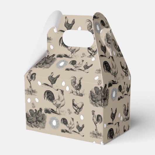 ヴィンテージカントリーチキンロースター卵モノグラム フェイバーボックス (裏面サイド)