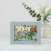 ヴィンテージカントリーチャーチアンドホリー シーズンポストカード (スタンド正面)