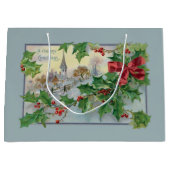 ヴィンテージカントリーチャーチアンドホリー ラージペーパーバッグ (正面)