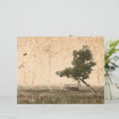 ヴィンテージカントリーツリー素朴ベージュアンティークファーム (スタンド正面)