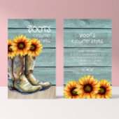 ヴィンテージカントリーファームサンフラワー素朴自然 名刺