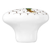 ヴィンテージカントリーファームチキンワイヤールースター セラミックノブ (側面)