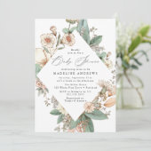 ヴィンテージカントリーフローラベビーシャワー 招待状 (スタンド正面)