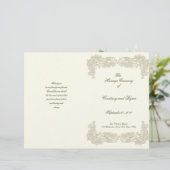 ヴィンテージカントリーフローラレース結婚式 プログラム (スタンド正面)