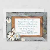 ヴィンテージカントリーブライダルシャワーティーパーティの招待状 招待状 (裏面)