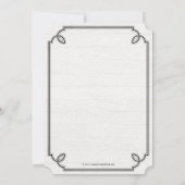 ヴィンテージカントリーホワイト卒業パーティー招待状 招待状 (裏面)