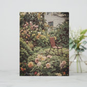 ヴィンテージカントリーホームガーデンフローラスクラップブック紙 (スタンド正面)