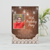 ヴィンテージカントリーライト50th Birthday Party写真 招待状 (スタンド正面)