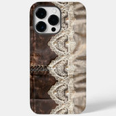ヴィンテージカントリーレザーレーススタイルウィメンズ Case-Mate iPhoneケース (裏面)