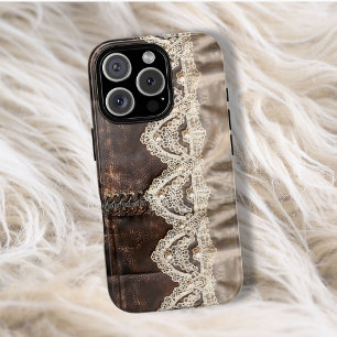 ヴィンテージカントリーレザーレーススタイルウィメンズ Case-Mate iPhone 14 PRO MAXケース