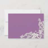 ヴィンテージカントリーレーススタイルデザイン応答 出欠カード (裏面)