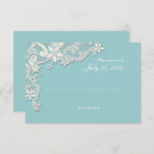 ヴィンテージカントリーレーススタイルデザイン応答 出欠カード (正面/裏面)