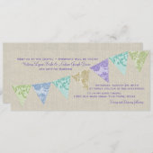 ヴィンテージカントリーレースペナント 招待状 (正面/裏面)