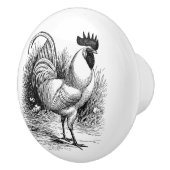 ヴィンテージカントリーロースターホームデコーツノブ セラミックノブ (右)