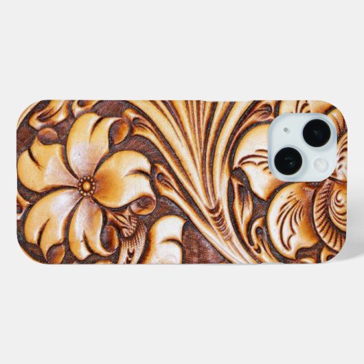 ヴィンテージカントリー工具付きレザーウェスタン Case-Mate iPhoneケース (裏面 (横))