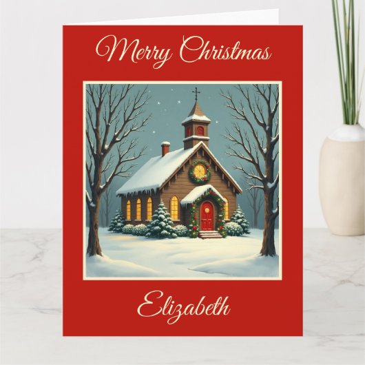 ヴィンテージカントリー教会 カード (正面)