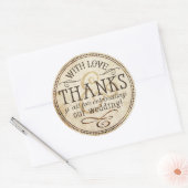 ヴィンテージカントリー素朴ファーム ラウンドシール (封筒)