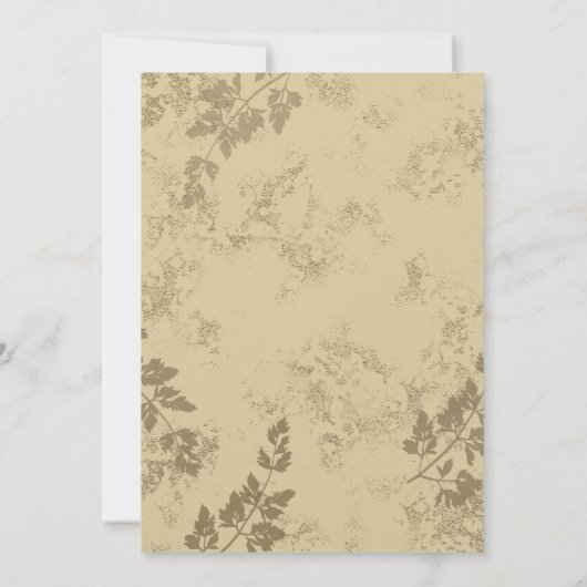 ヴィンテージカントリー結婚バーンズ 招待状 (裏面)