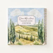 ヴィンテージカントリー自然バケーションハウスゲストブック ノートブック (裏面)