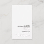 ヴィンテージカントリー自然素朴ターコイズウッド 名刺 (裏面)