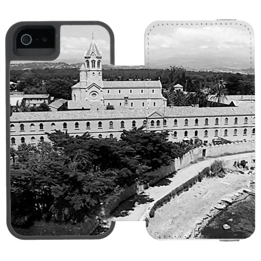 ヴィンテージカンヌサンノワート島修道院 INCIPIO iPhoneウォレットケース (フォリオ Open)