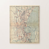 ヴィンテージカンヌフランスの地図（1921年） ジグソーパズル (縦)