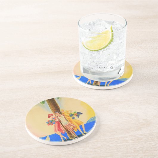 ヴィンテージカンヌフランスの旅行 コースター (側面)