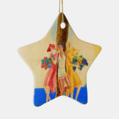 ヴィンテージカンヌフランスの旅行 セラミックオーナメント (右)