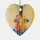 ヴィンテージカンヌフランスの旅行 セラミックオーナメント (右)