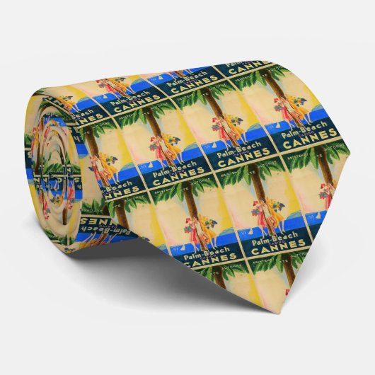 ヴィンテージカンヌフランスの旅行 ネクタイ (ロール)
