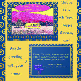 ヴィンテージカンパーバンハッピーバースデーハッピーカンパー カード