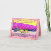 ヴィンテージカンパーファンハッピーマザーズデイ カード (正面)