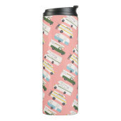 ヴィンテージカンパーヴァンライフトレーラーモーターホームピンク タンブラー (回転左)