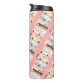 ヴィンテージカンパーヴァンライフトレーラーモーターホームピンク タンブラー (回転右)