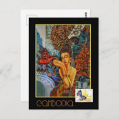 ヴィンテージカンボジア旅行 ポストカード (正面/裏面)