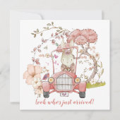 ヴィンテージカーかわいいバニーガール誕生のお知らせ (正面)