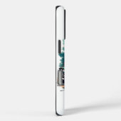 ヴィンテージカーと都市の落書きスタイルTシャツ Case-Mate iPhoneケース (裏面 / 右)