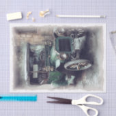 ヴィンテージカーのデコパージュ 薄葉紙 (クラフト)