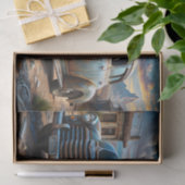 ヴィンテージカーのデコパージュ 薄葉紙 (ギフト)