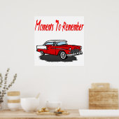 ヴィンテージカーのポスター1955レトロシェビーカー ポスター (キッチン)