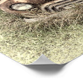 ヴィンテージカーアンティークオールド素朴セピアカントリー ポスター (角)