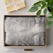 ヴィンテージカーアンティーク白黒素朴 薄葉紙 (ギフト)