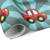 ヴィンテージカーイラスト – クラシックオートモービルアート ラッピングペーパー (ロールコーナー)