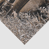 ヴィンテージカーオールドアンティークセピア素朴デクページ 薄葉紙 (詳細)