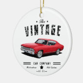 ヴィンテージカーカンパニーシェベル セラミックオーナメント (左)