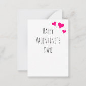 ヴィンテージカーキッズバレンタインデバレンタイン ノートカード (裏面)