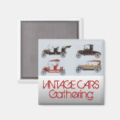 ヴィンテージカークラシックズ集め車 マグネット (正面/裏面)