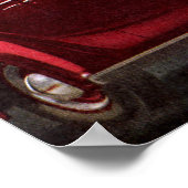 ヴィンテージカークラシック、高速道路セダンのロードトリップ ポスター (角)