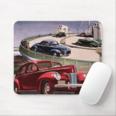 ヴィンテージカークラシック、高速道路セダンのロードトリップ マウスパッド (マウス)